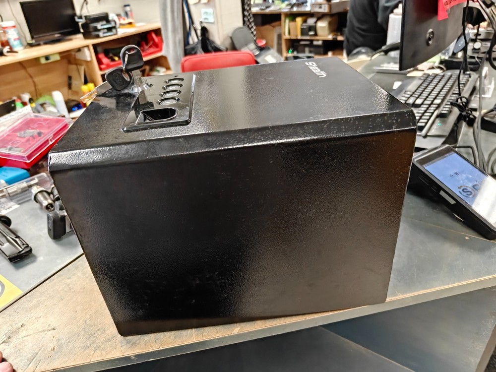 Stealth Biometric Handgun Hanger Safe Quick Access Pistol Security Gun Box