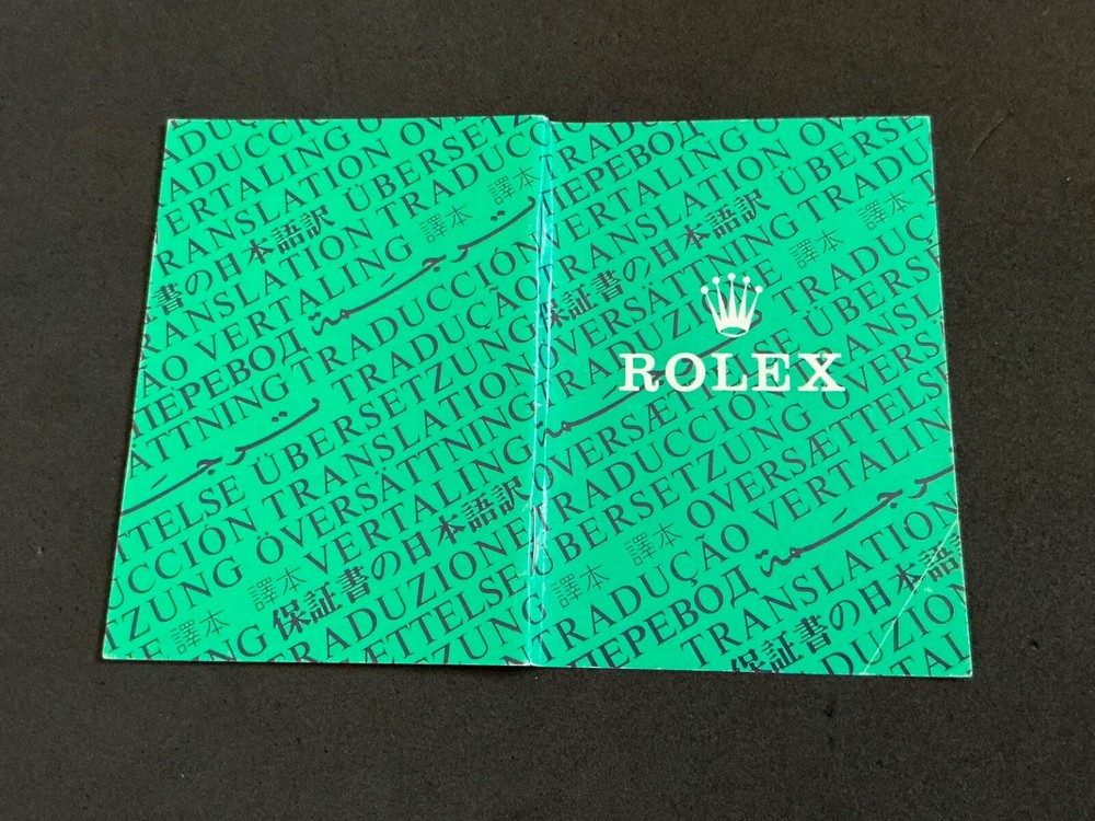 Authentic ROLEX TRANSLATION Booklet Code 565.00.6T For GMT Sub DD DJ..