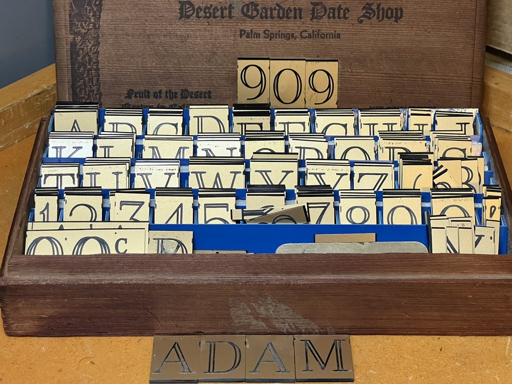 Jewelry Large Hard Plastic engraving fonts ~