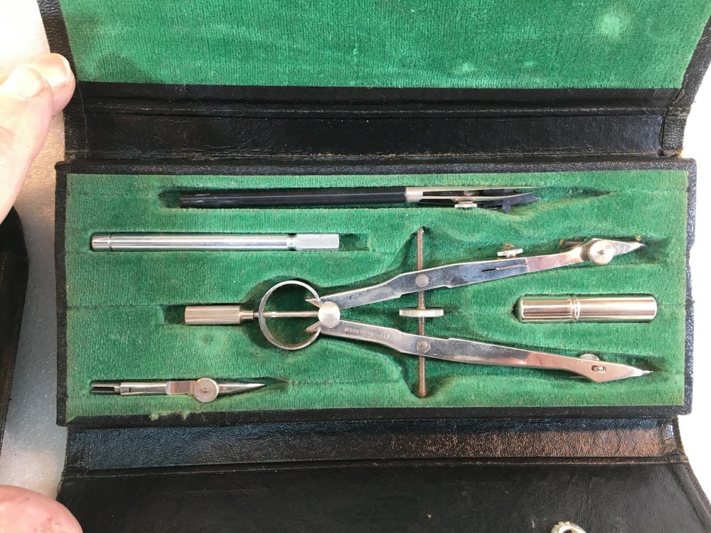 Vintage Compass Precision Instruments Drawing Drafting Sets 629 & 434 Germany