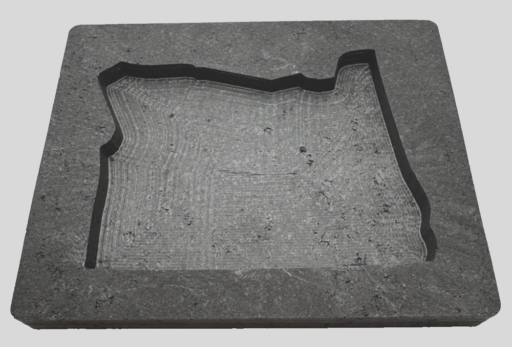 Graphite Ingot Mold For Casting 16 oz Gold Reverse Oregon