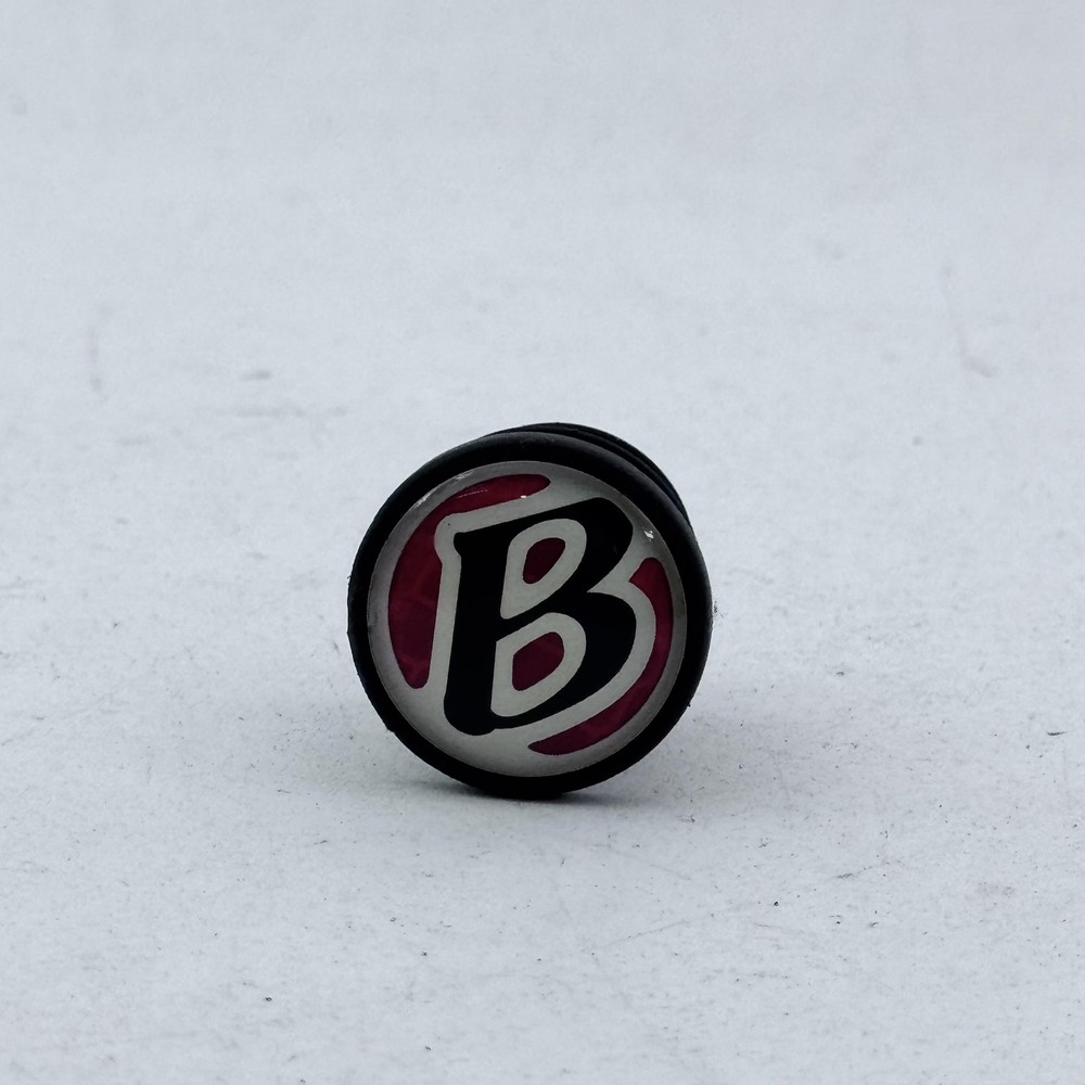 Bicycle Handlebar Bar End Plug Cap Black Red B Logo Insert MTB BMX Single A18
