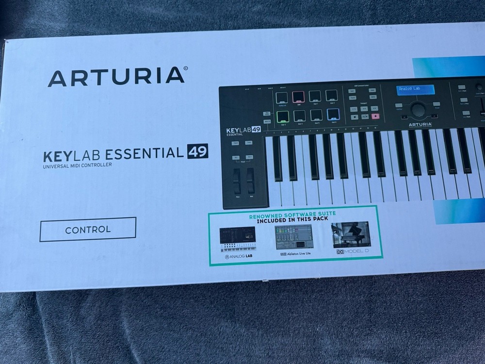 Arturia KeyLab Essential 49-Key MIDI Controller w/ Pads, Knobs, USB, Software