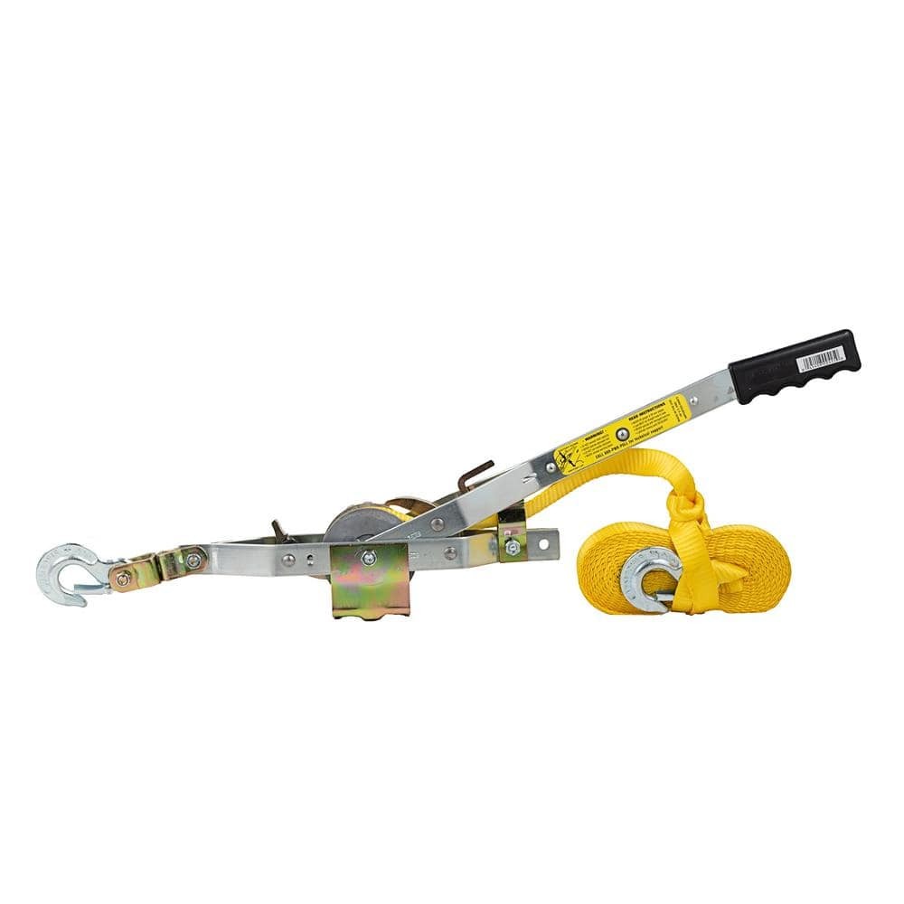 Maasdam Pow'R Pull 2,000 lb. 25 ft. Max Lift 10:1 Leverage Web Strap Puller Tool