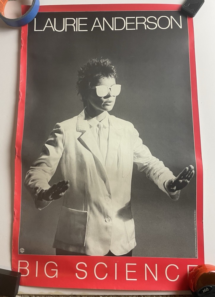 Laurie Anderson Promo Poster Big Science 1982 22X14