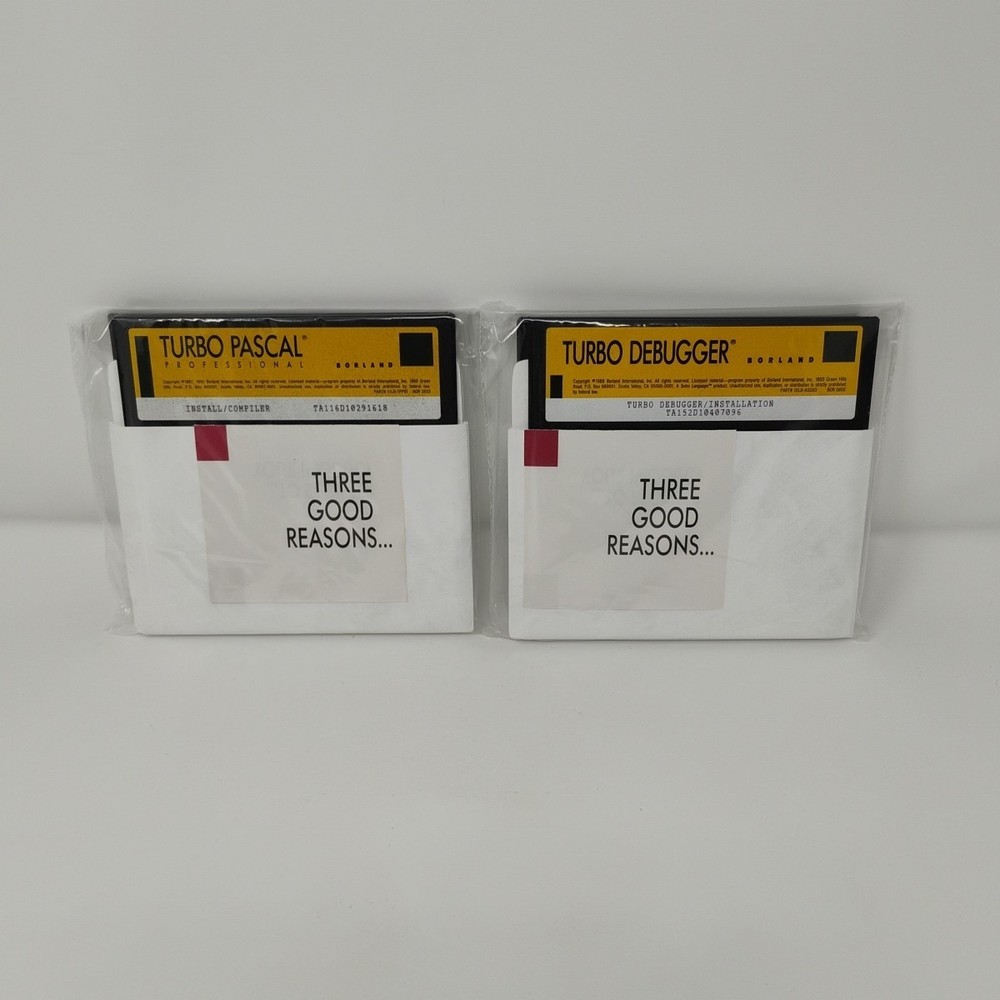 Borland Turbo Pascal With Objects Version 6.0 Professional Edition PC Software