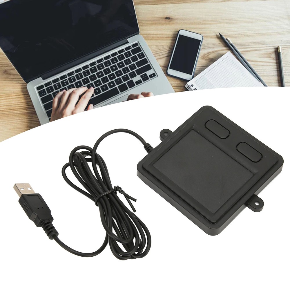 Wired USB Touchpad Multifunctional High Sensitivity 2 Button Design Black Portaˇ