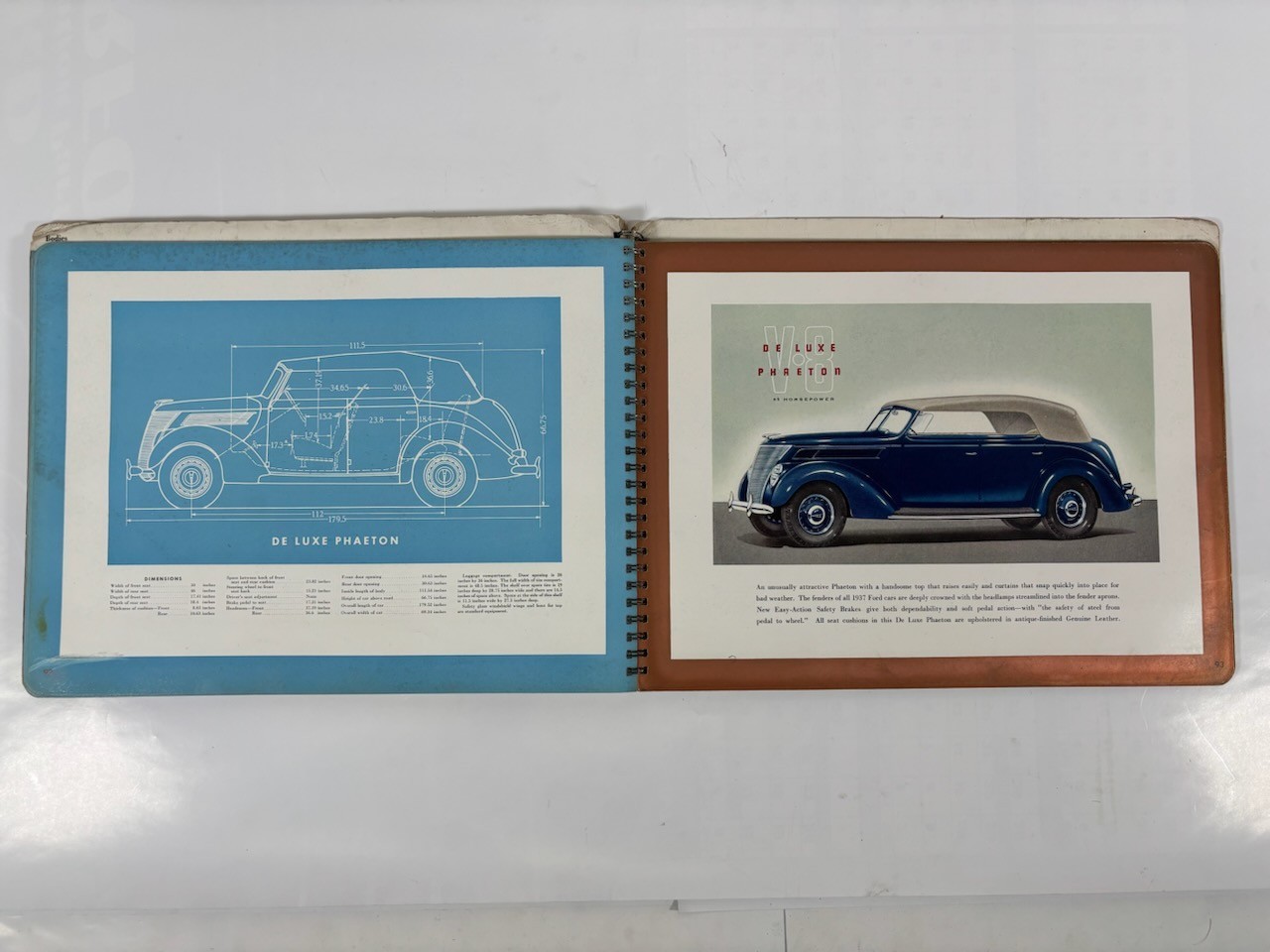 1937 Ford Car Dealership Display Album Book: How To Choose Your Next Automobile