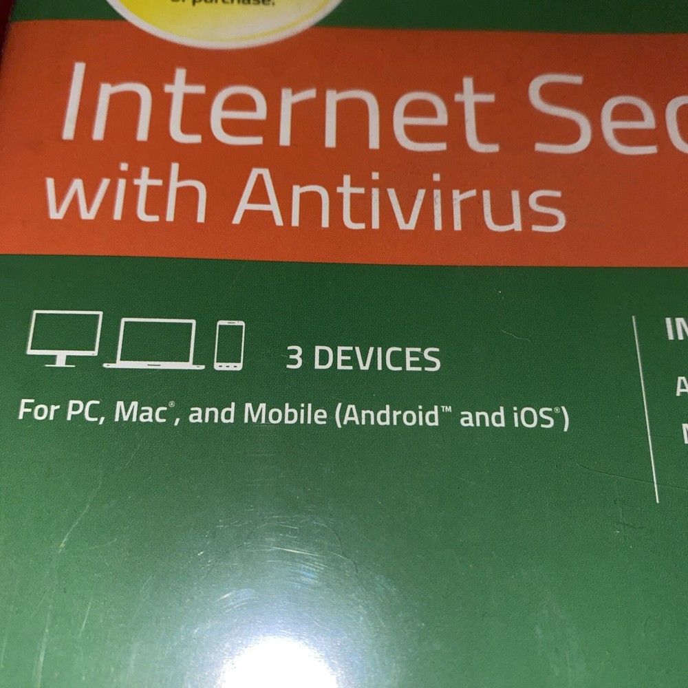 WEBROOT Secure Anywhere Internet Security, 3 Devices Antivirus Mobile PC Mac