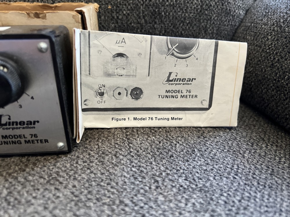 Vintage Linear Model 76 Tuning Meter With Manuals WORKS 1/1 On eBay