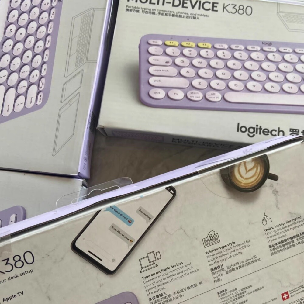 Logitech K380 Multi-Device Ultra Thin Wireless Bluetooth Keyboard - US (Sealed)