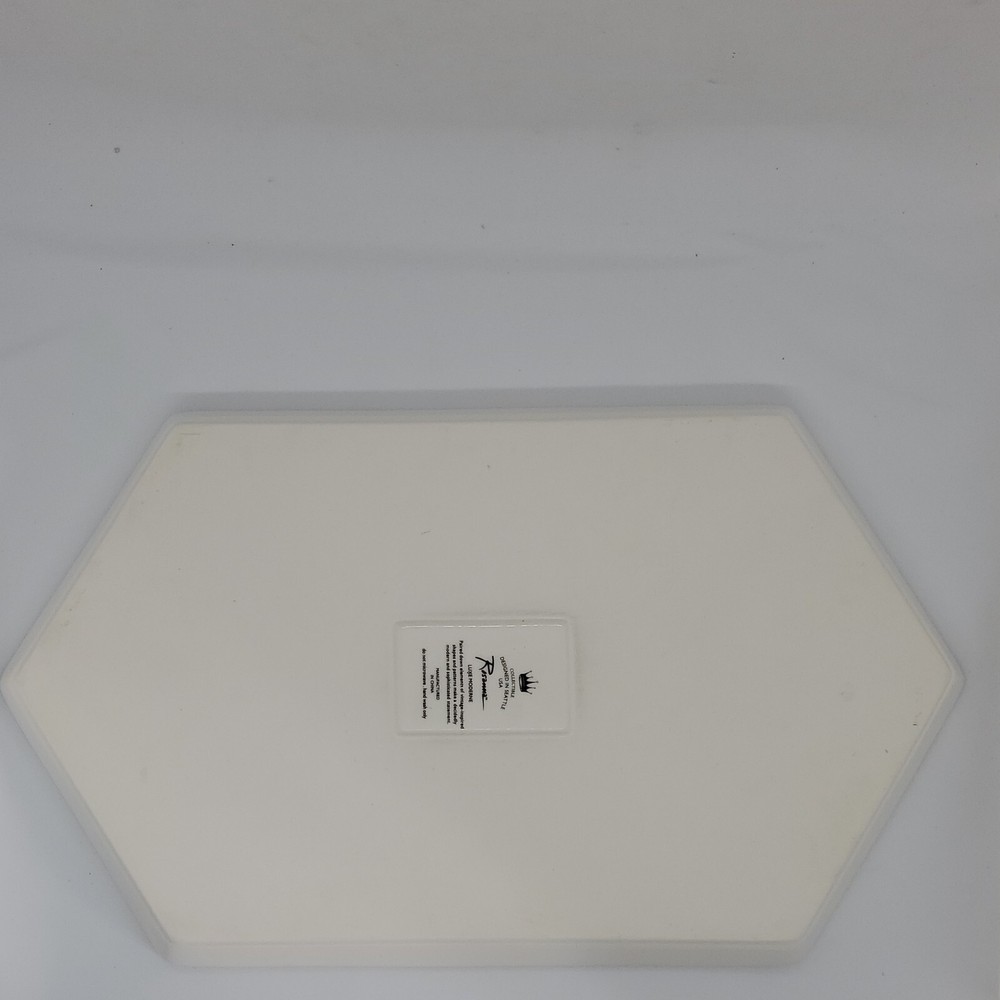 Rosanna Luxe Moderne Hexagonal Serving Tray Platter in original box