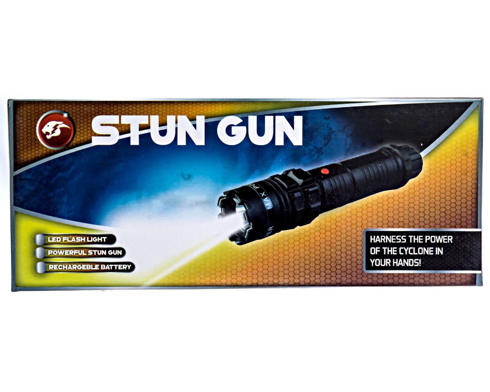 Cheetah Stun Gun ALL Flash Light 200 MV Rechargeable CH-77 Black Self Defense