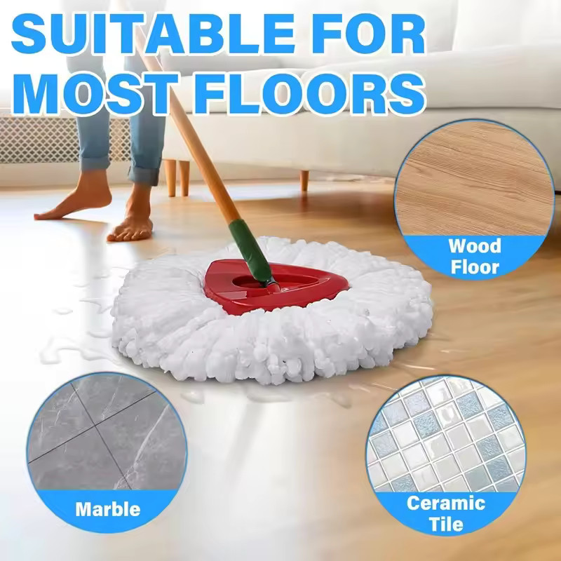 3pcs Microfiber MOP Head Replacement For O-Cedar Easy Wring Spin Mop Easy Refill