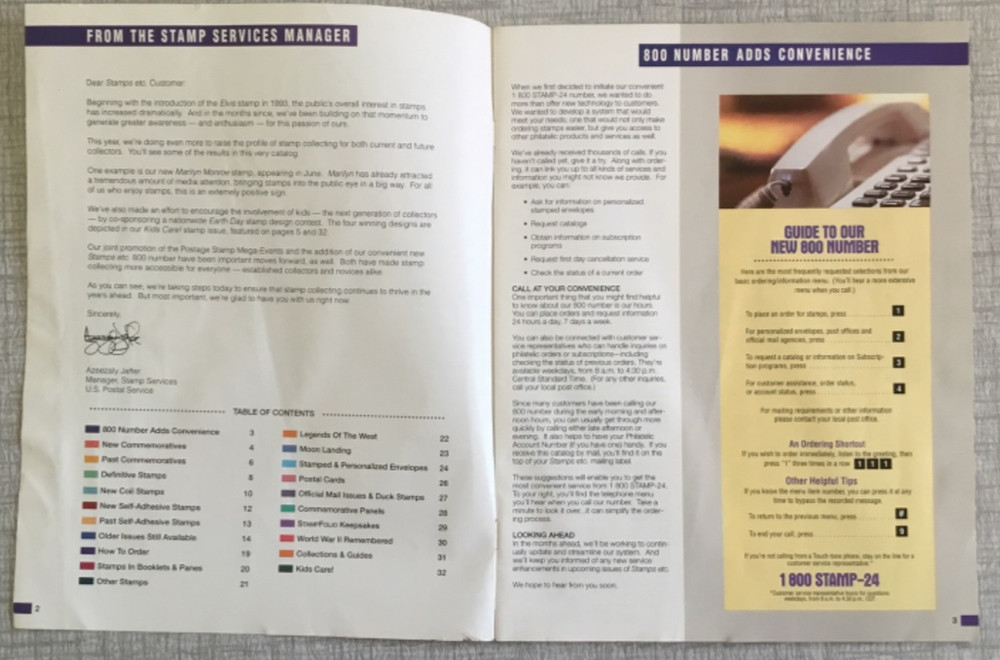 2 Stamps etc A Direct Mail Catalogs April to September 1995 Issues