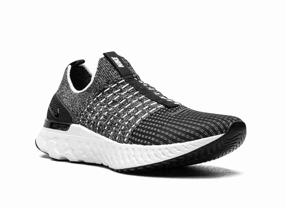 Nike React Phantom Run Flyknit 2 Black Smoke Grey CJ0277-003 Men Size
