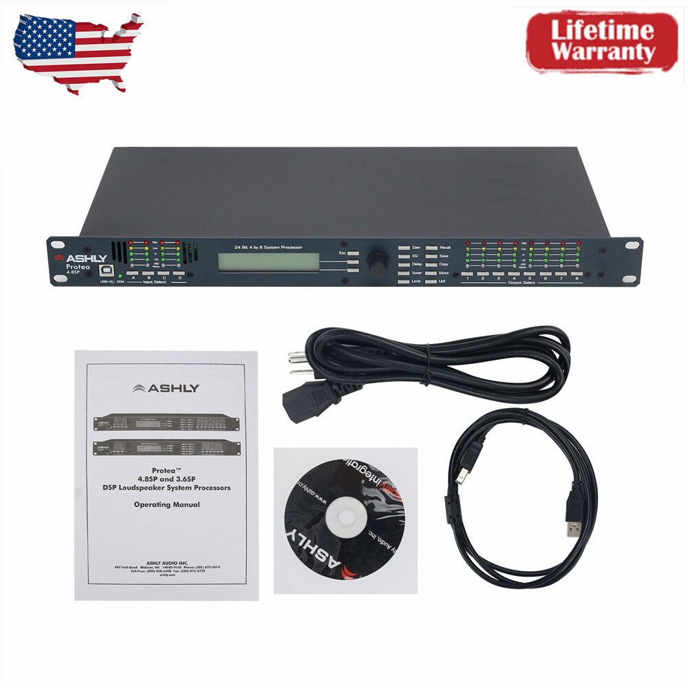 4.8SP 110V DSP Audio Processor Original Software 4 Input 8 Output Sound System