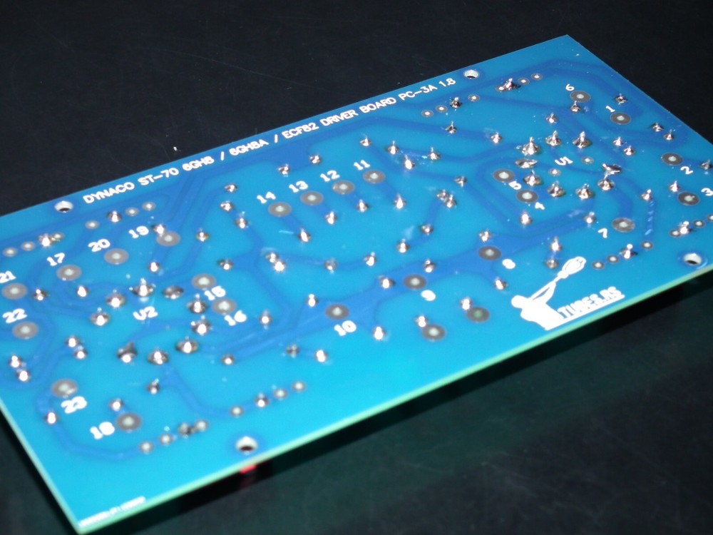DYNACO ST-70 6GH8 Stuffed Driver Phenolic PCB + matched pair 6GH8A EI Philips