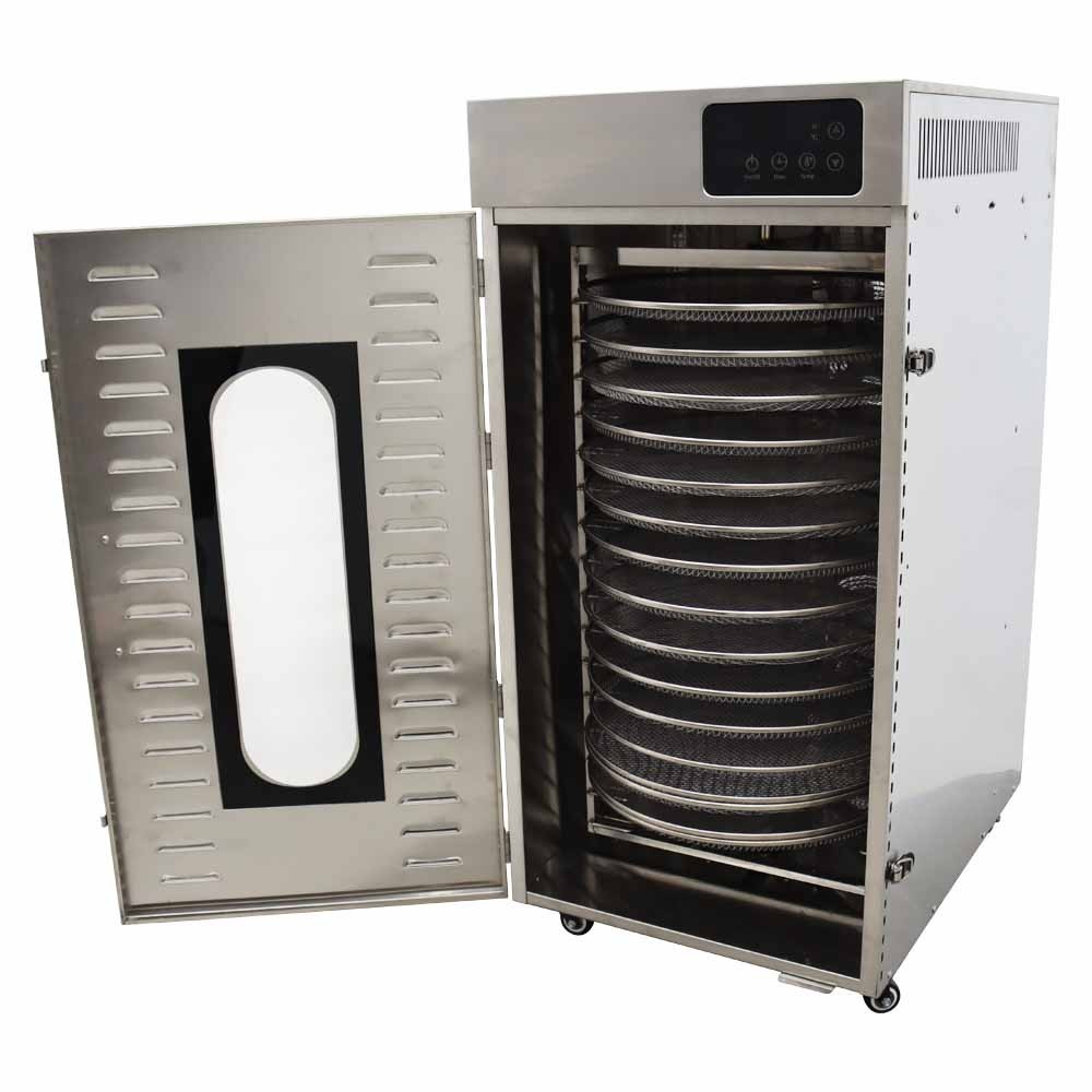 110V 16 Layers Rotary Dryer Fruit Vegetable Drying Machine Temp&Time Adjustable