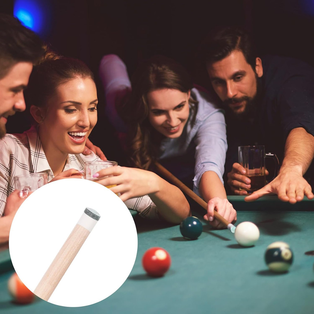 Billiard Pool Cue Tips Pool Stick Replacement Tips with Storage Box for Pool Cue