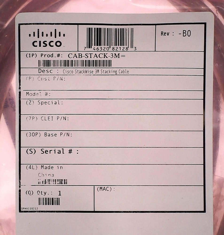 NEW CISCO STACKWISE 3M CAB-STACK-3M STACK CABLE 72-2634-01