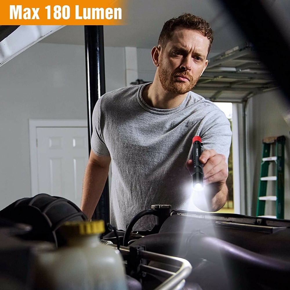 Multi-Function LED Pocket Pen Light 3 IN 1 LED Flashlight AAA Batteries Included