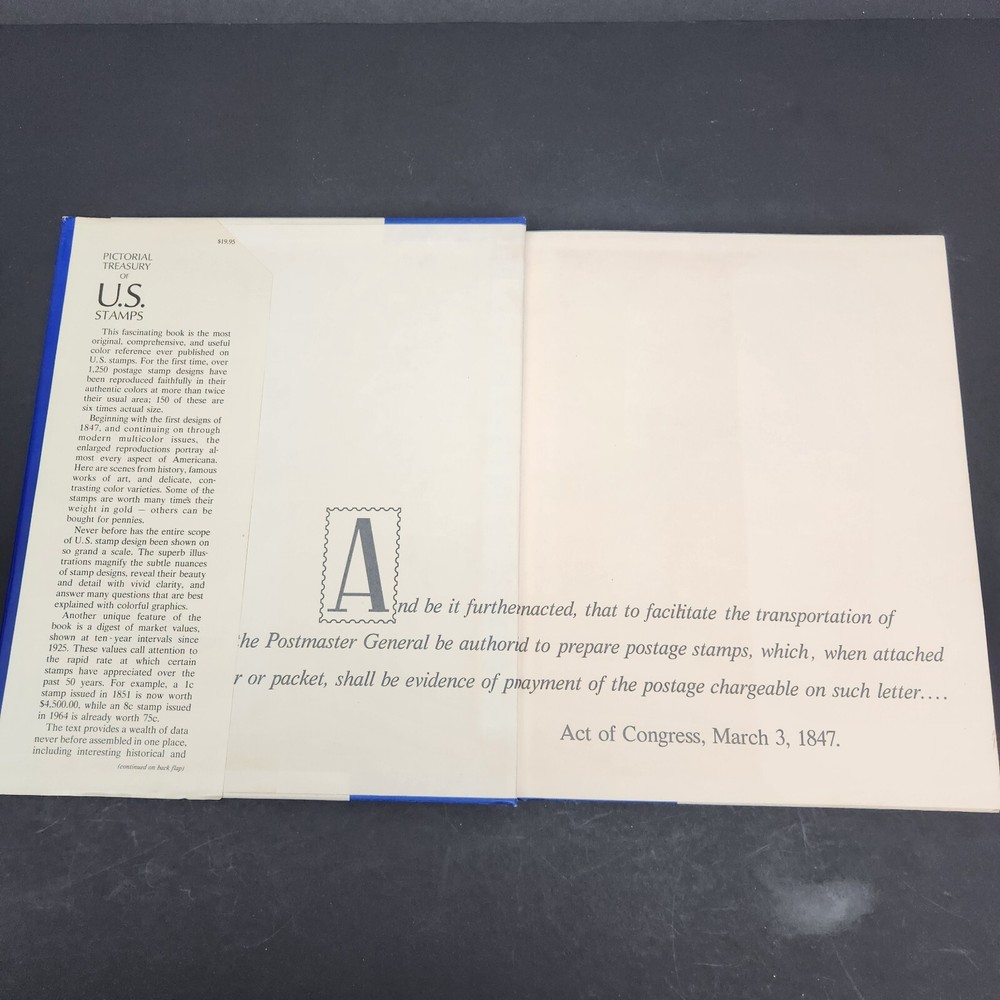 Pictorial Treasury of US Stamps Enlarged in Color The Story behind Stamps 1974