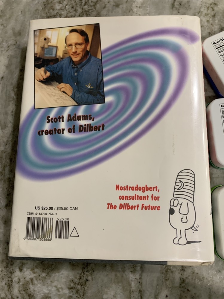 3 Dilbert IMPROVE-MINTS & Accomplish-Mints Candy Tin Box Containers & book, c9