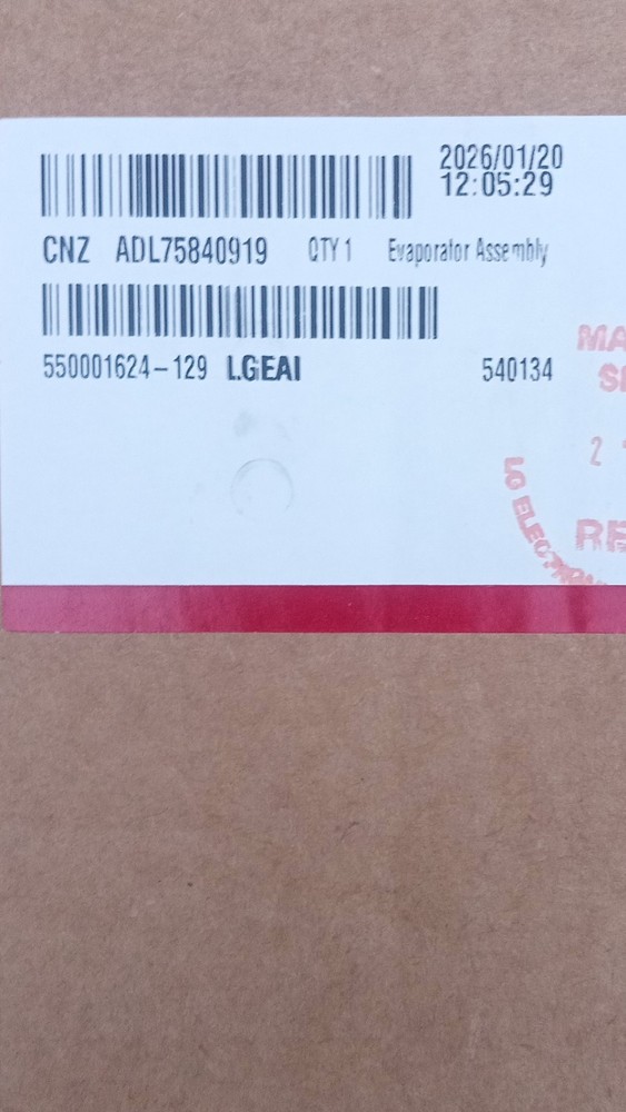 LG ADL75840919 Evaporator Assembly