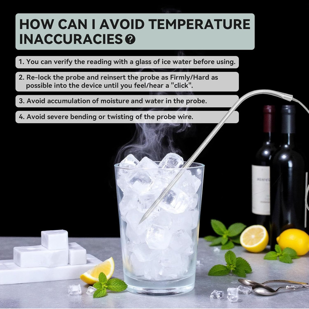 Meat Probe Replacement for Tp700 Digital Thermometer BBQ Temperature Sensor