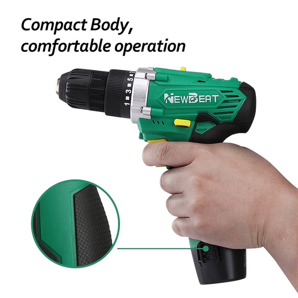 12V Electric Drill Set Flexible Shaft S2 Bit Home DIY Variable Speed Compact
