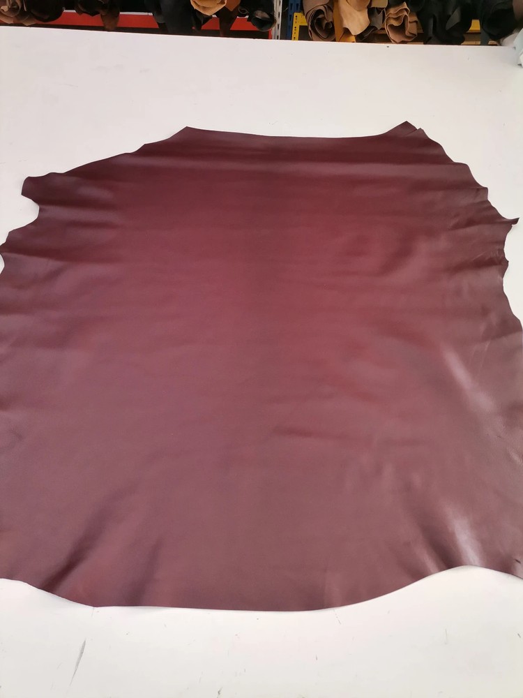 Wine Sheep Nappa Leather Hide, Soft Lambskin for Crafts