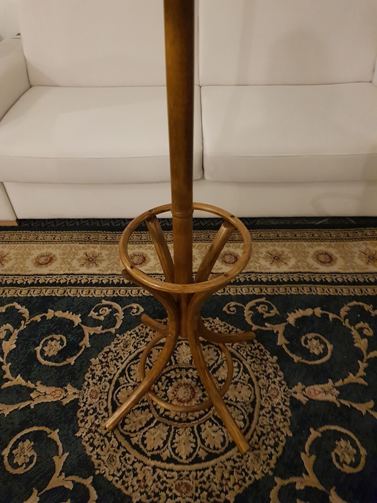 New hat and coat wood hanger rack stand antique style suspender peg