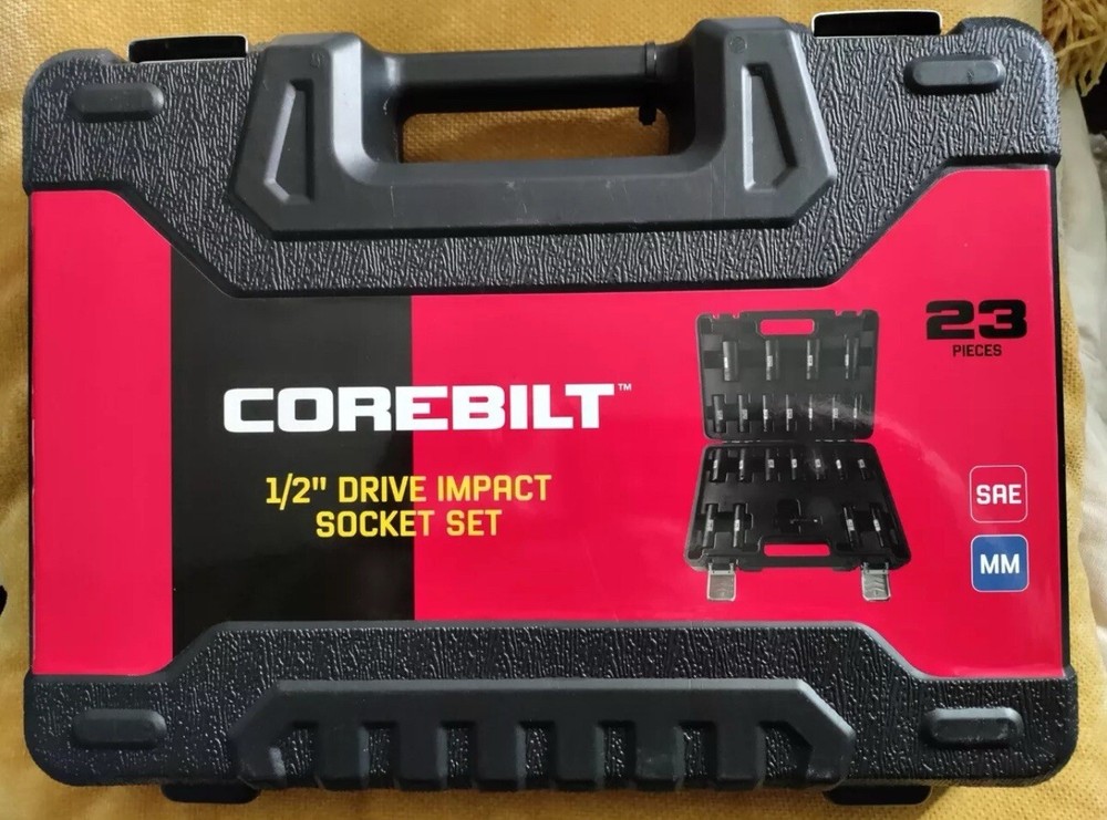Corebuilt 1/2 Drive Impact Socket Set 23 Pieces