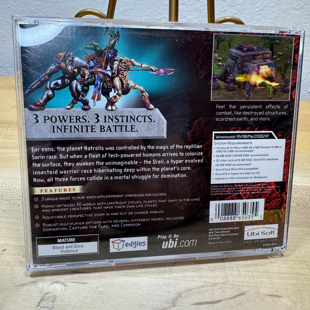 Dark Planet Battle for Natrolis PC Game 2002 Ubisoft