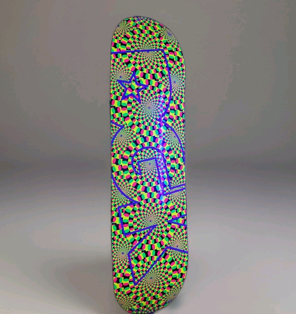 DGK Psychedelic Black Light Logo Skateboard Deck 8.06'