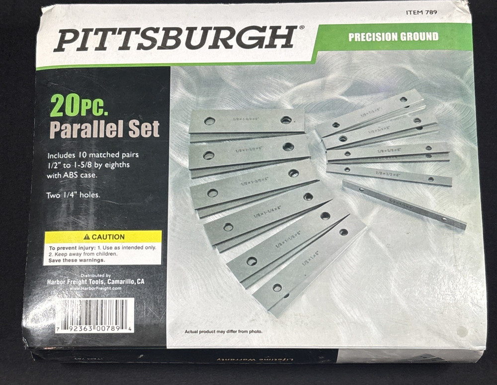 Pittsburgh tools 789 - 20 pc. Parallel Set - Precision Milling - Machinist
