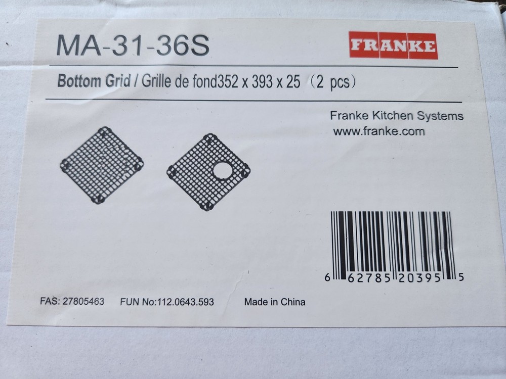 Franke Bottom Grid - MA-31-36S