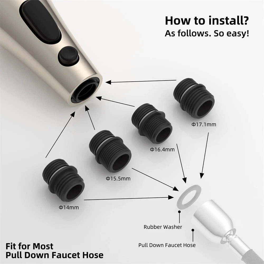 Kitchen Faucet Head Replacement,Pull Down Kitchen Spray Head Sink Spray Nozzle