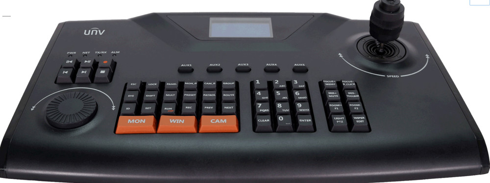 UNV Network Keyboard LCD screen display joystick control PTZ NVR menu