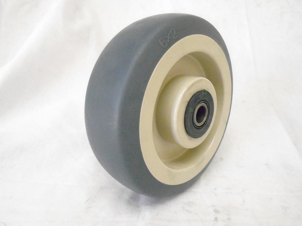 6" x 2" Thermoplastic Rubber Caster Wheel 500 lbs