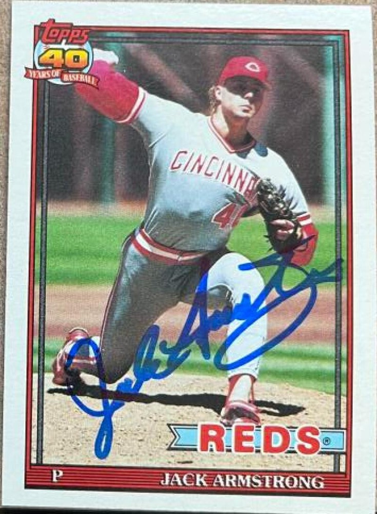 Jack Armstrong Autographed 1991 Topps #175