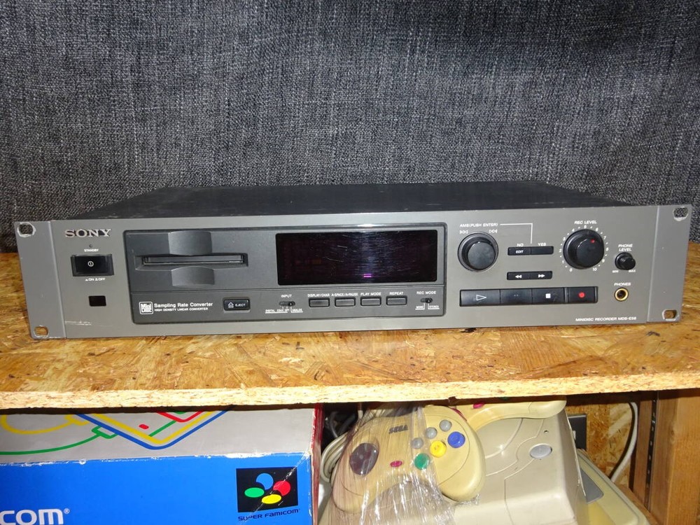 SONY MDS-E58 MD Recorder Deck Pro Audio Tested Working Japan