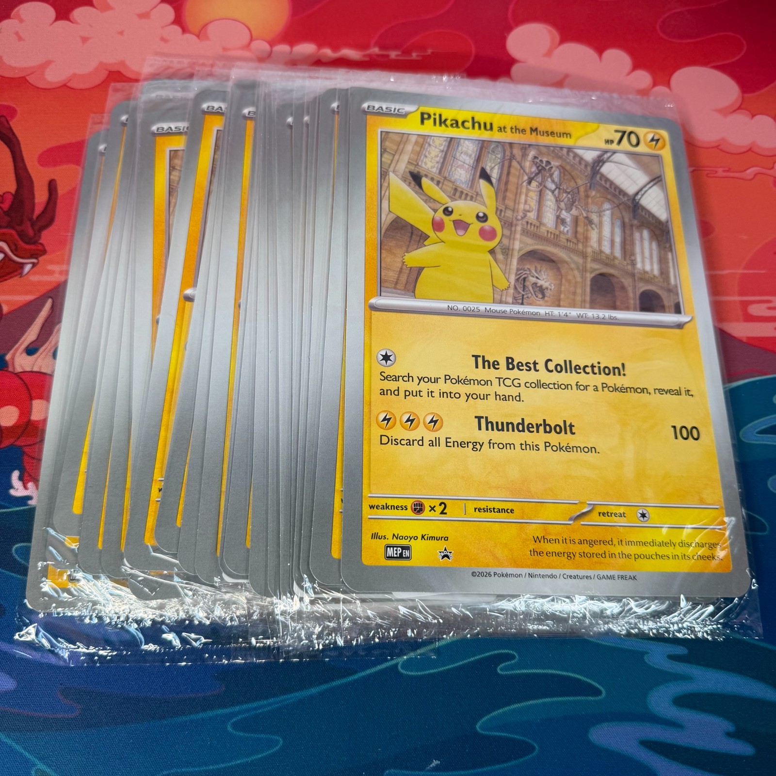 🌍🚚 Pokemon Pikachu at the Natural History Museum Sealed Jumbo Promo SVP