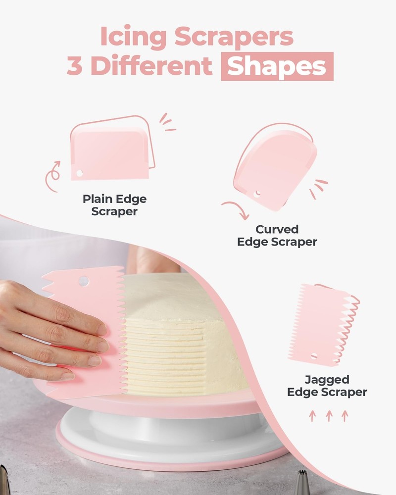 Kootek 158PCs Cake Decorating Kit, Baking Supplies Tools Includes Cake Stand...