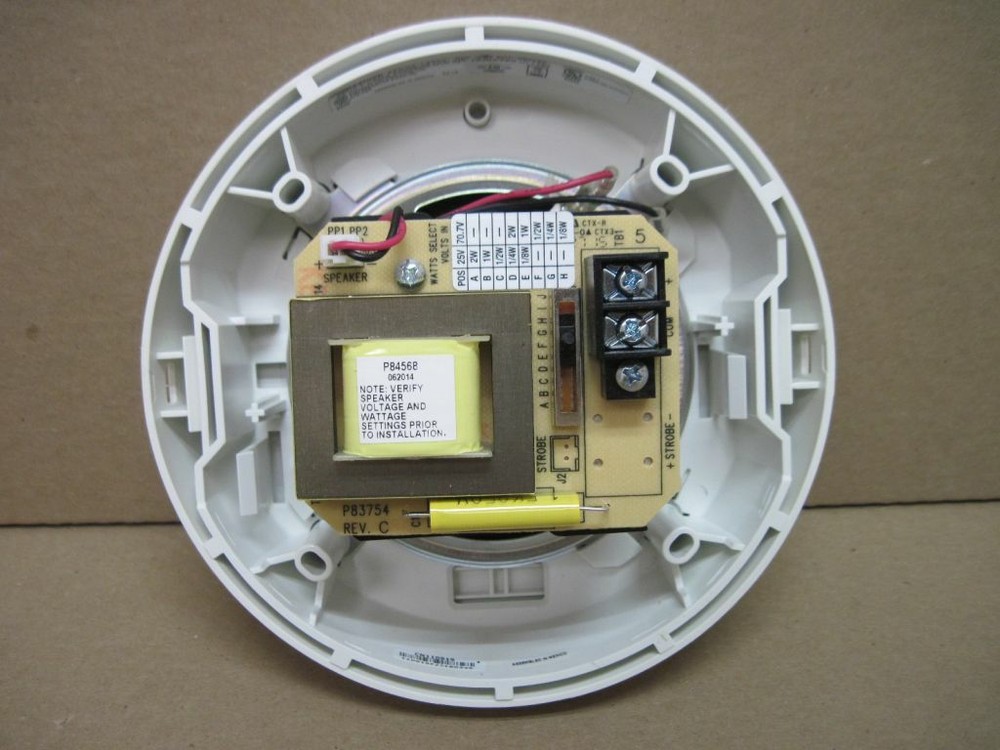 Eaton Wheelock LSPKWC Exceder LED Speaker Ceiling Mount White