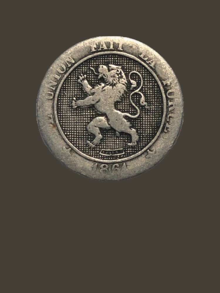 1864 Belgium 5 centimes coin
