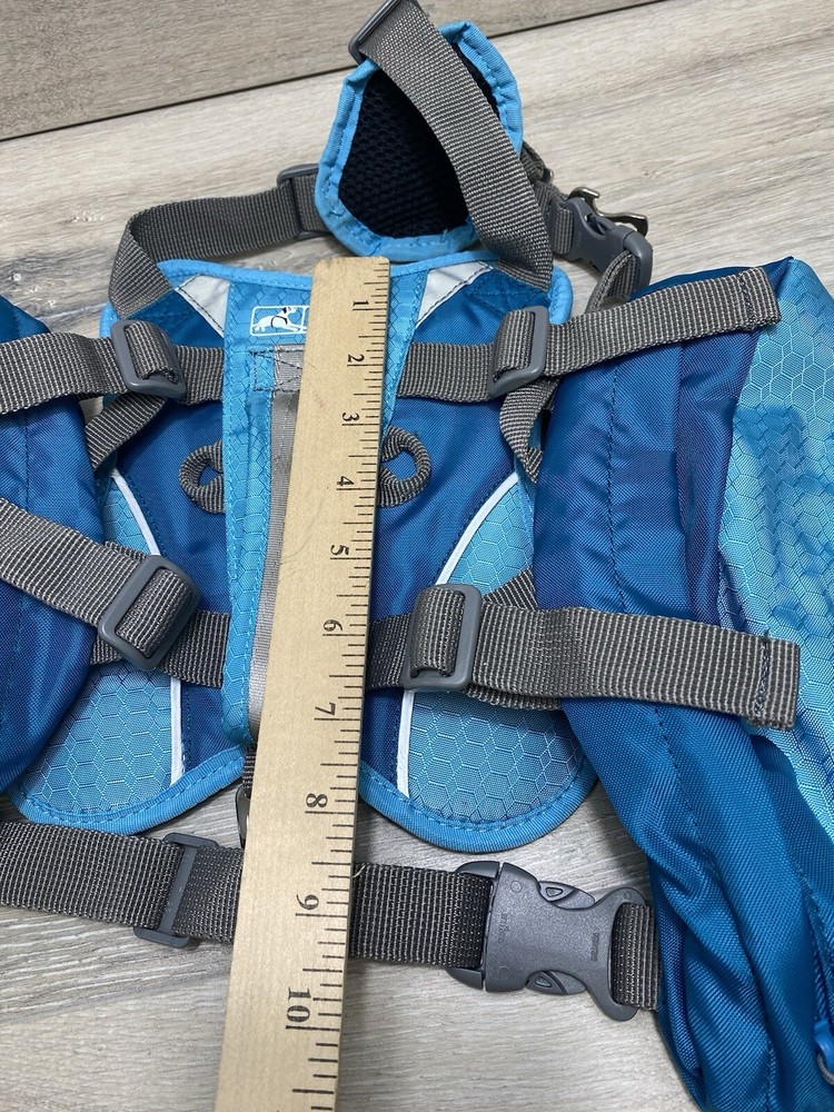 Kurgo Baxter Backpack Dogs Blue Adjustable Sz M/L?