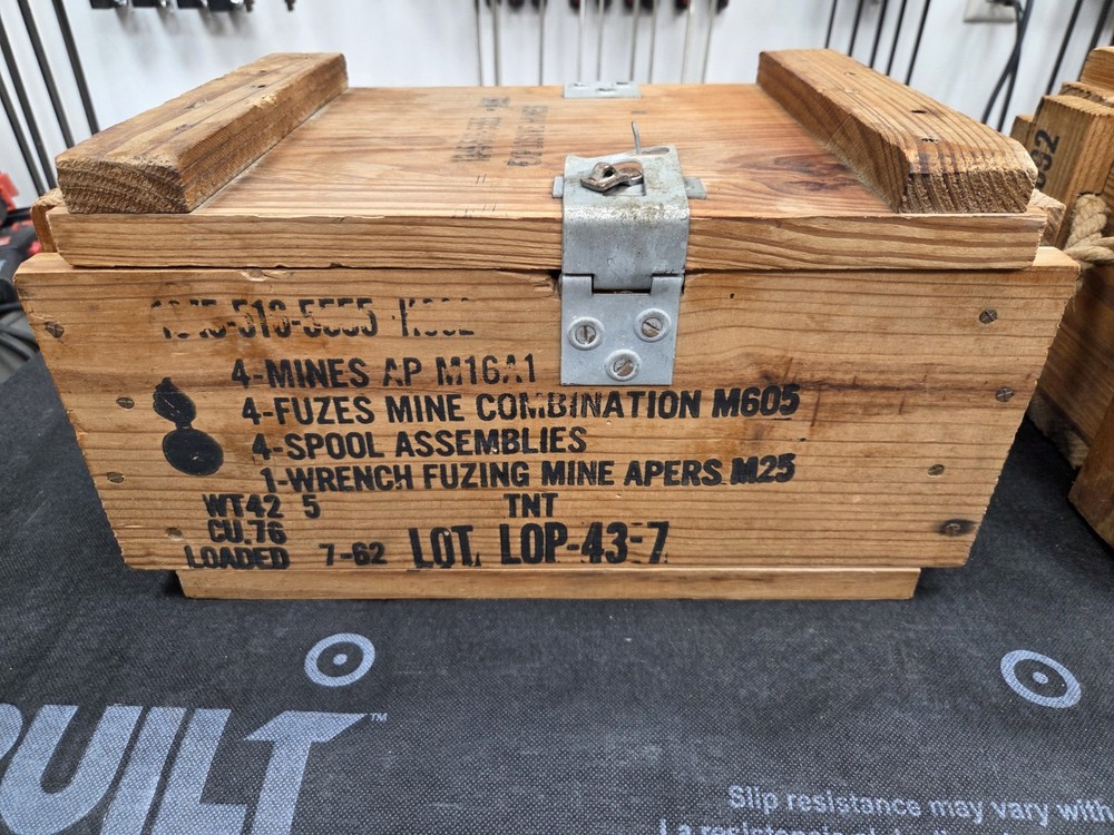 Vintage Wood Ordinance Boxes