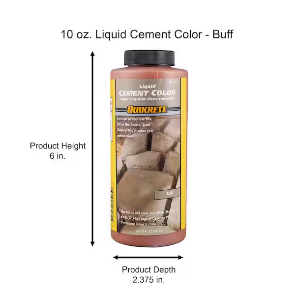 Liquid Cement Color Buff 10 oz Bottle